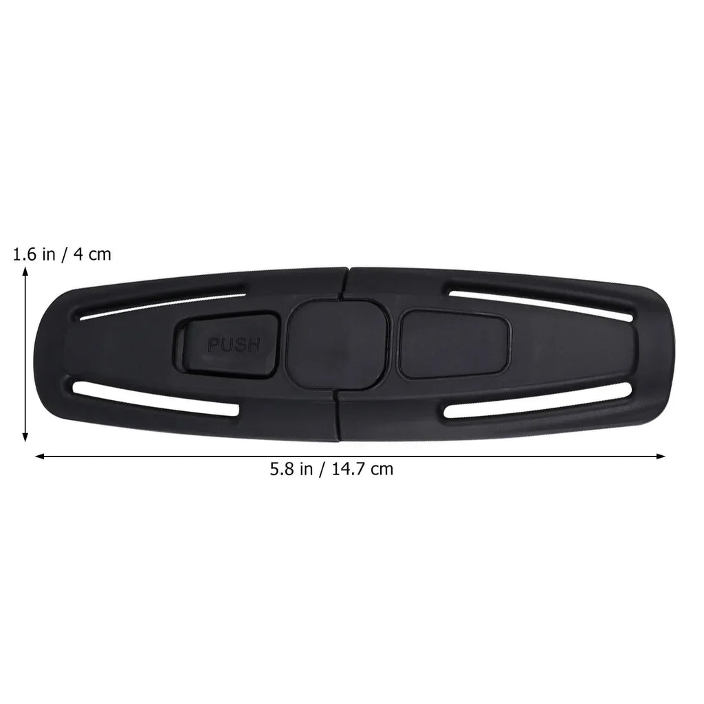 Black Car Baby Safety Seat Strap Belt Harness Chest Clip Safe Buckle For Baby Kid Child Safety Seatbelt Buckle Latch Accessories