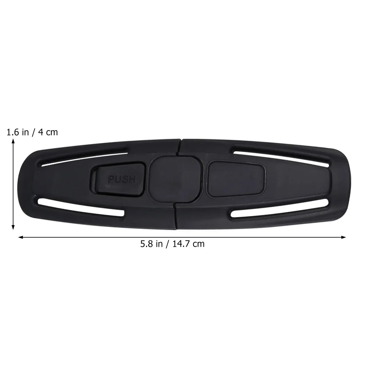 Black Car Baby Safety Seat Strap Belt Harness Chest Clip Safe Buckle For Baby Kid Child Safety Seatbelt Buckle Latch Accessories