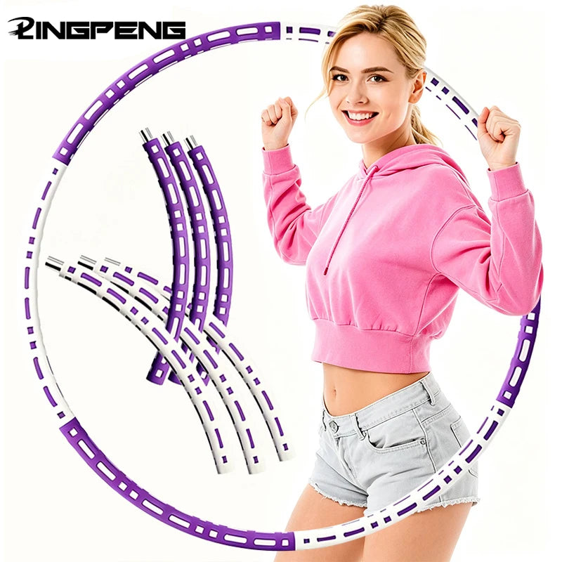 Detachable Sports Hoop, Adults Exercise, Easy Adjustable Weight,  Workout, Home Gym, Yoga Training, Fitness Equipment
