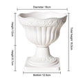 Large Outdoor Planter Roman Column Flower Pot Planting Pots Balcony Household White Plastic Porch Decor Flowerpot