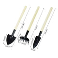 3Pcs Mini Garden Tools Set for Indoor Plants Cactus Vegetables Digging Weeding Flower Pot Small Plants Gardening Kit