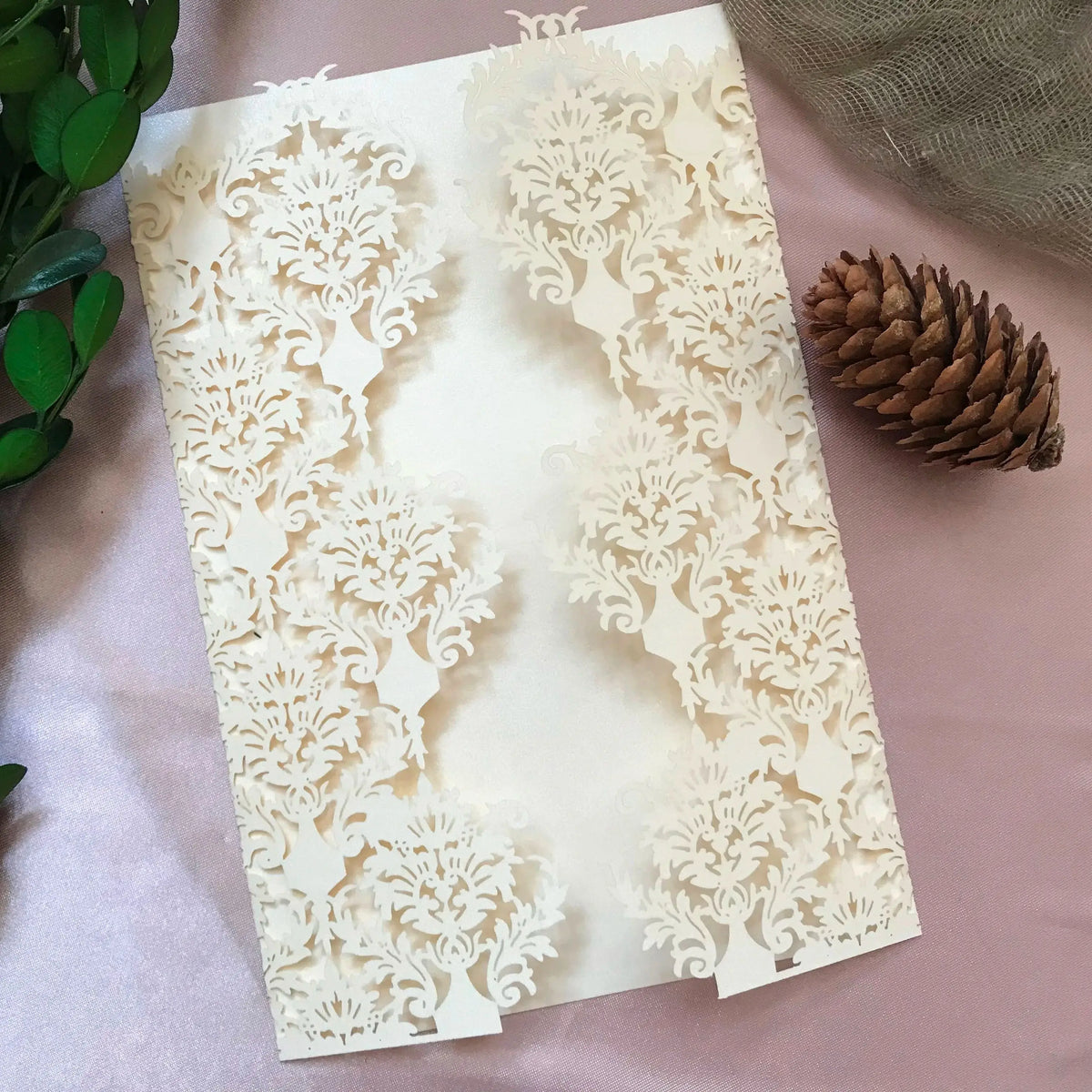 10pcs Ivory,Deep Blue Laser Cut Wedding Invitation Cards,Invite,Birthday Invitation,Greeting for Party Favor Gift Decoration