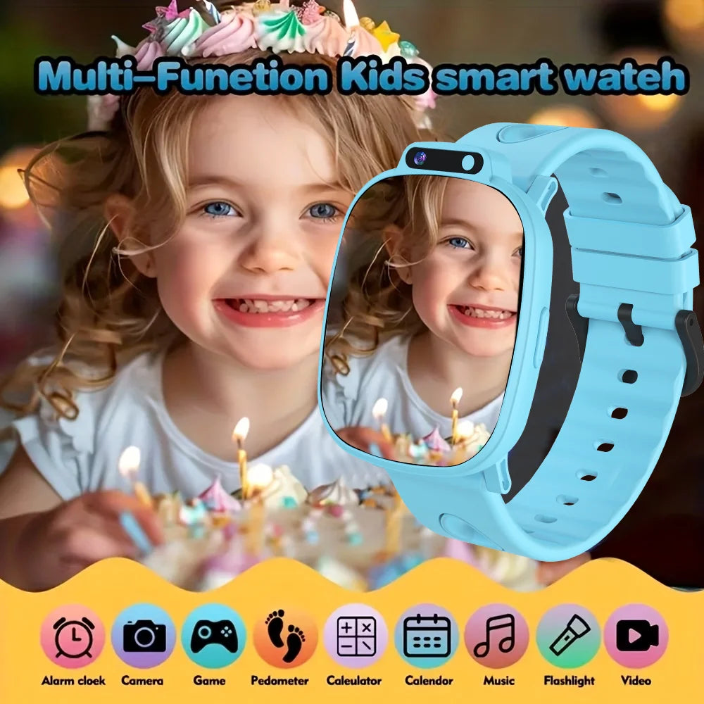 LAXASFIT Kids Smart Watch 1.88" HD Photo Album Watch Faces Educational Games Alarm Reminder Camera Calendar for Boys Girls
