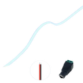 Blue led strip with sleek flexible design and free dc head 2pin ideal for diy home decor and ambient lighting