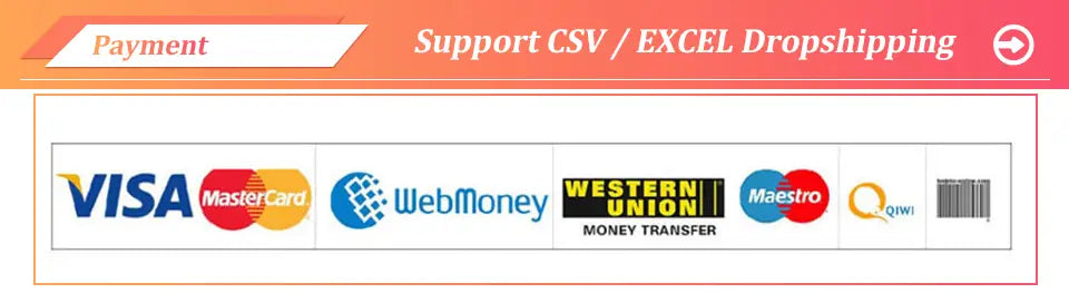 The swim training floating belt for beginners is shown with payment options including Visa, Mastercard, WebMoney, Western Union, Maestro, and Qiwi displayed.