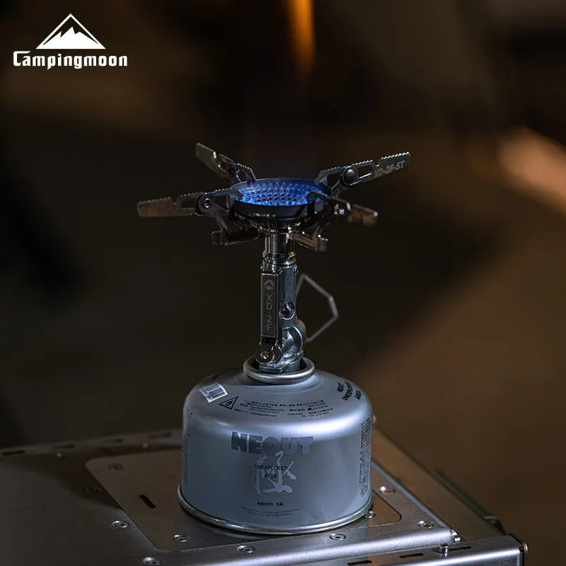 CAMPINGMOON  XD-2F Outdoor Portable Voltage Stabilized Integrated Gas Stove High Power Windproof Hiking Field Stove Cooker