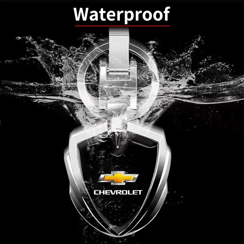 Personalized Metal Car Keychain Gift Fit For Chevrolet Silverado Impala Malibu Equinox Cruze Camaro Cavalier Blazer Spark Aveo
