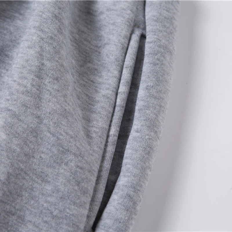 Men's Casual Jogging Athletic Training Pants Autumn Comfortable Solid Colour Skinny Drawstring Elastic Waist Sweatpants