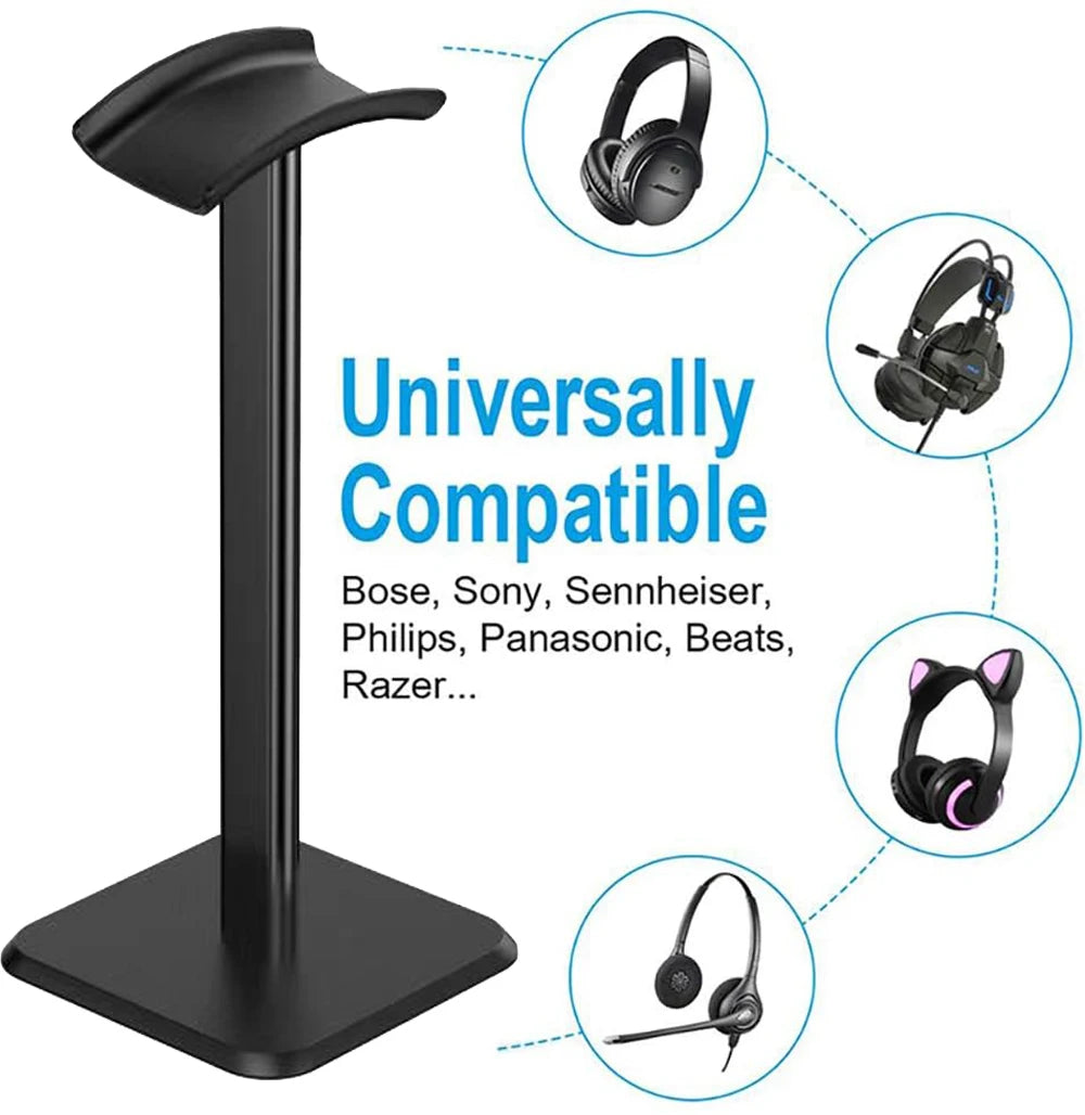 Headphone Stand, Desktop Headset Holder - Desk Earphone Stand, for All Headsets Such as Airpods Max, HyperX Gaming Headp