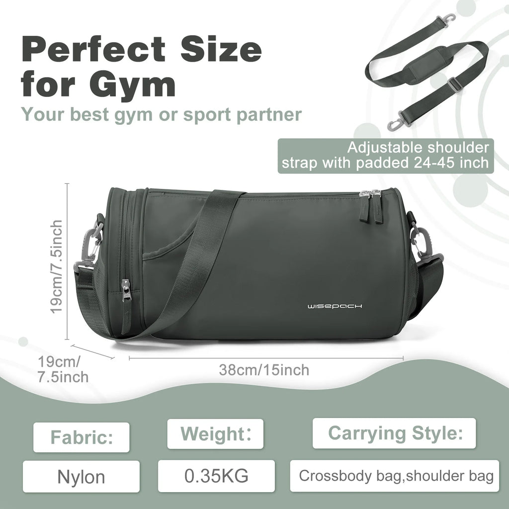 Women Men Gym Bag Sports Bag - Fitness Bags with Wet Compartments, Sportsman Training Gym Bag,Travel Duffle Bag, Travel Bag