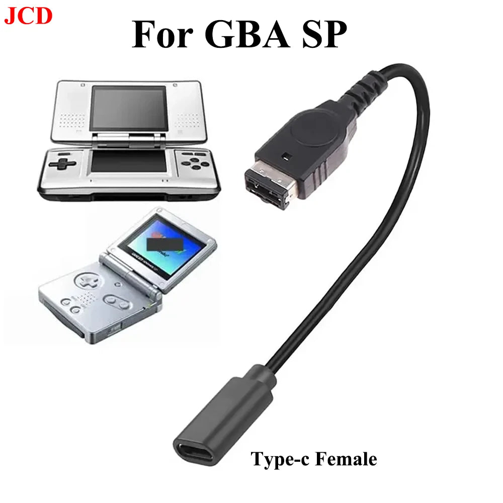 For GBA SP GameBoy/DS Game Console Cable Accessories Black USB Charging Advance Line Cord Game Console Charger Cable