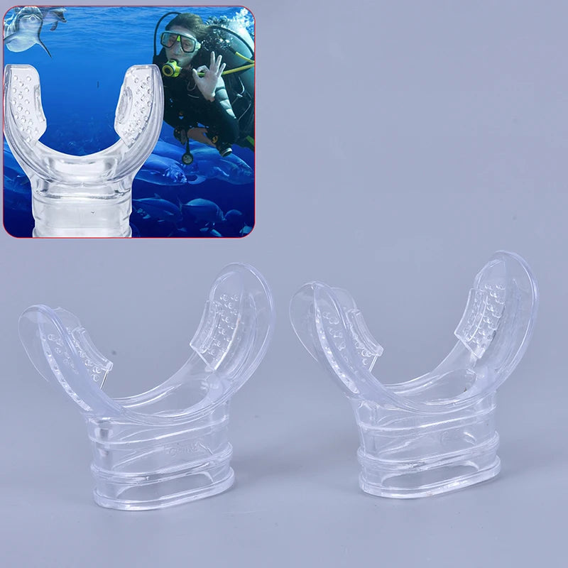 1PC Silicone Soft Scuba Diving Snorkel Mouthpiece Bite Regulator Non-toxic Equipment Swimming Accessories