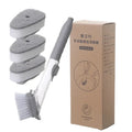 Kitchen Cleaning Brush 2 In 1 Long Handle Cleaing Brush with Removable Brush Sponge Dispenser Dishwashing  Kitchen Tools