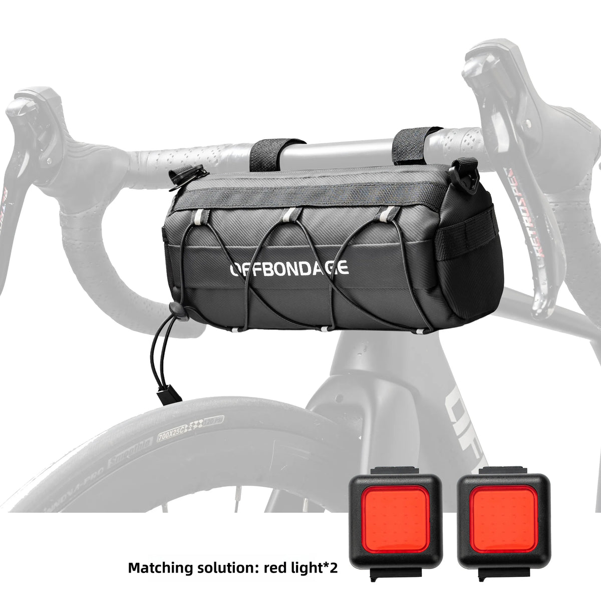 OFFBONDAGE Bike Front Bag Bicycle Bag Storage Outside Multifunction Riding Bag Mountain Bike Front Bag Bicycle Accessories