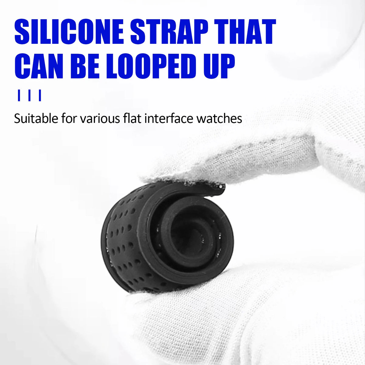 Soft Silicone Rubber Watch Strap 20mm 22mm 24mm Men Women Sport Waterproof Breathable Wrist Band Quick Release Bracelet