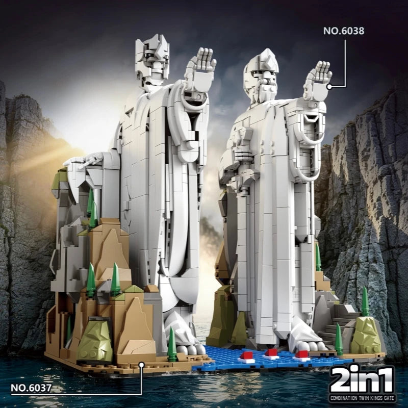 Building block toy set, perfect for model enthusiasts to collect and decorate their desk, also great as a gift
