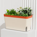 Modern Self Watering Planter Pots Decorative Visual Water Level Window Herb Planter Box Indoor Herb Garden Pots Vegetables