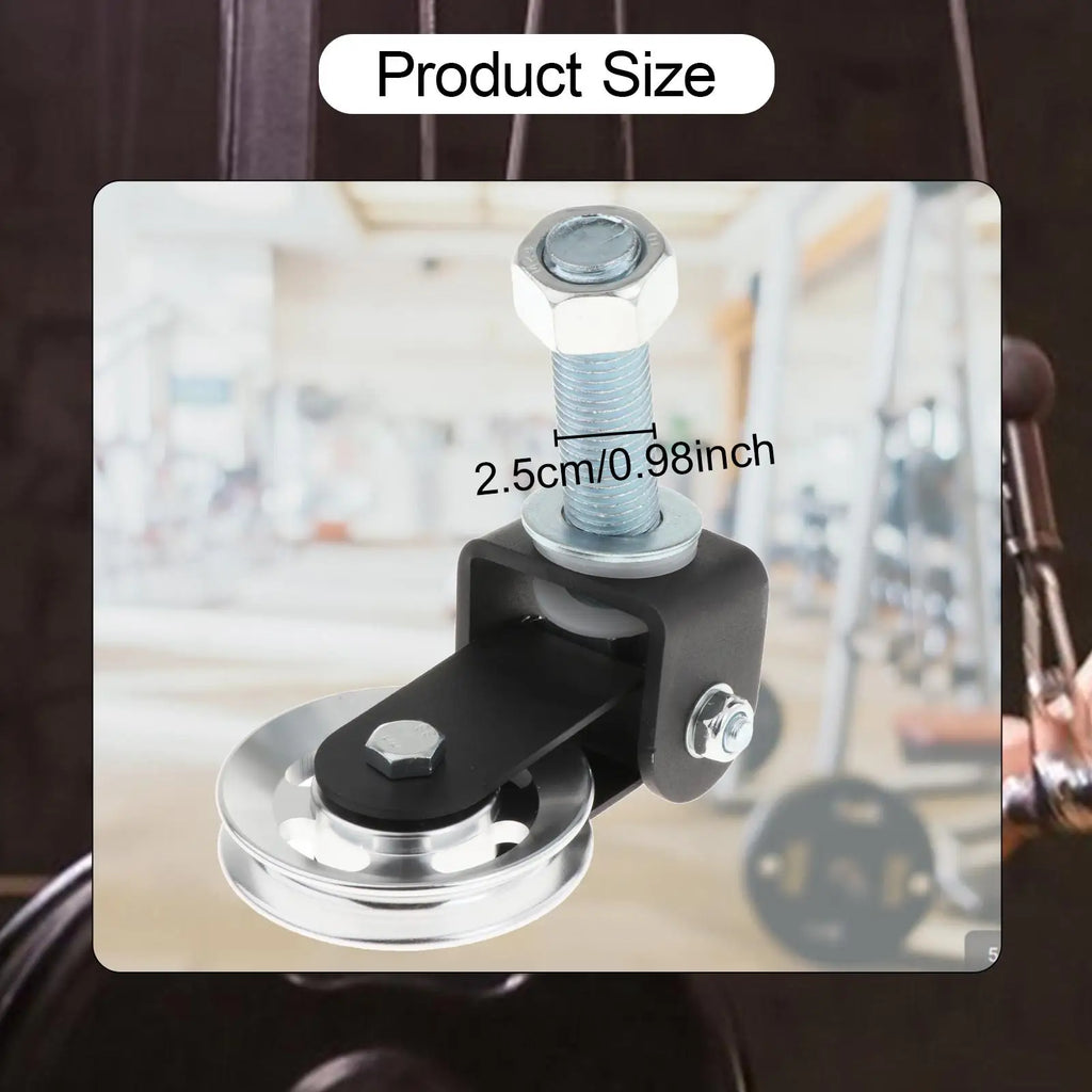 Gym Pulley Block Rack Mounted DIY Fitness Swivel Pulley Accessories Strength Training for Weight Lifting Exercise Machine Sport