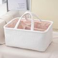 Diaper Caddy Organizer Nursery Storage Basket for Diapers and Wipes Newborn Changing Table Essentials Diaper Tote Bag for Car