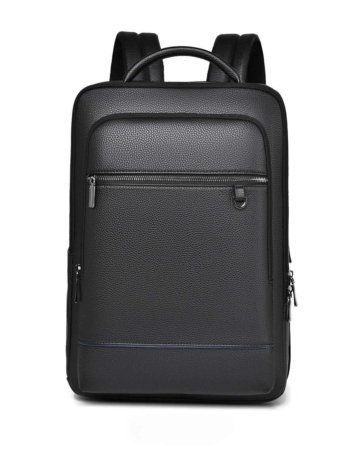 Executive Backpack Men PU Leather Satchel USB Charging Briefcase Office Travel Laptop Office Business Shoulder Back Pack Male