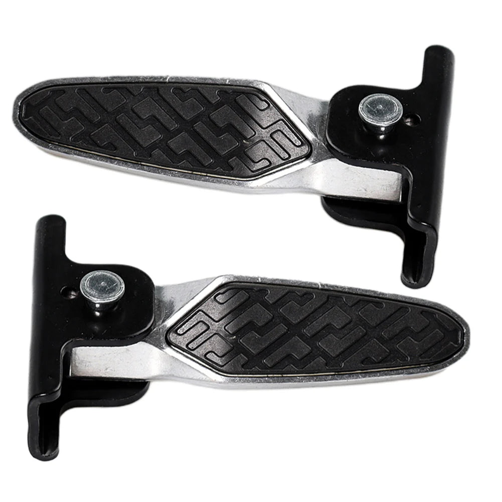 1 Pair Electric Bicycle Pedal Electric Vehicle Scooter Pegs Pedal Platform Front Footrest Folding Pedal Modified Accessories