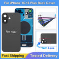 For iPhone 16 Battery Back Cover with Camera Lens Phone Rear Housing Case Replacement Part iPhone 16 Plus Back Cover Glass