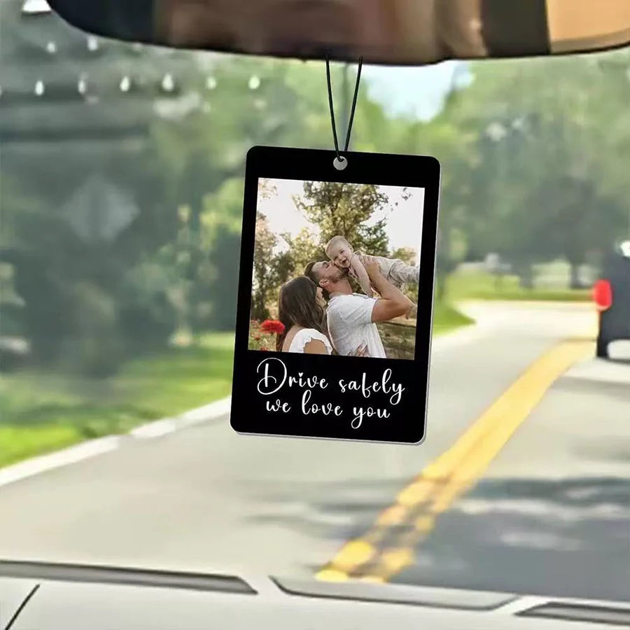 Personalized Acrylic Customized Pendant Keychain Couple Photos Custom Keychain Car/Mobile Phone/Bag Charms DIY Key Chain Gift