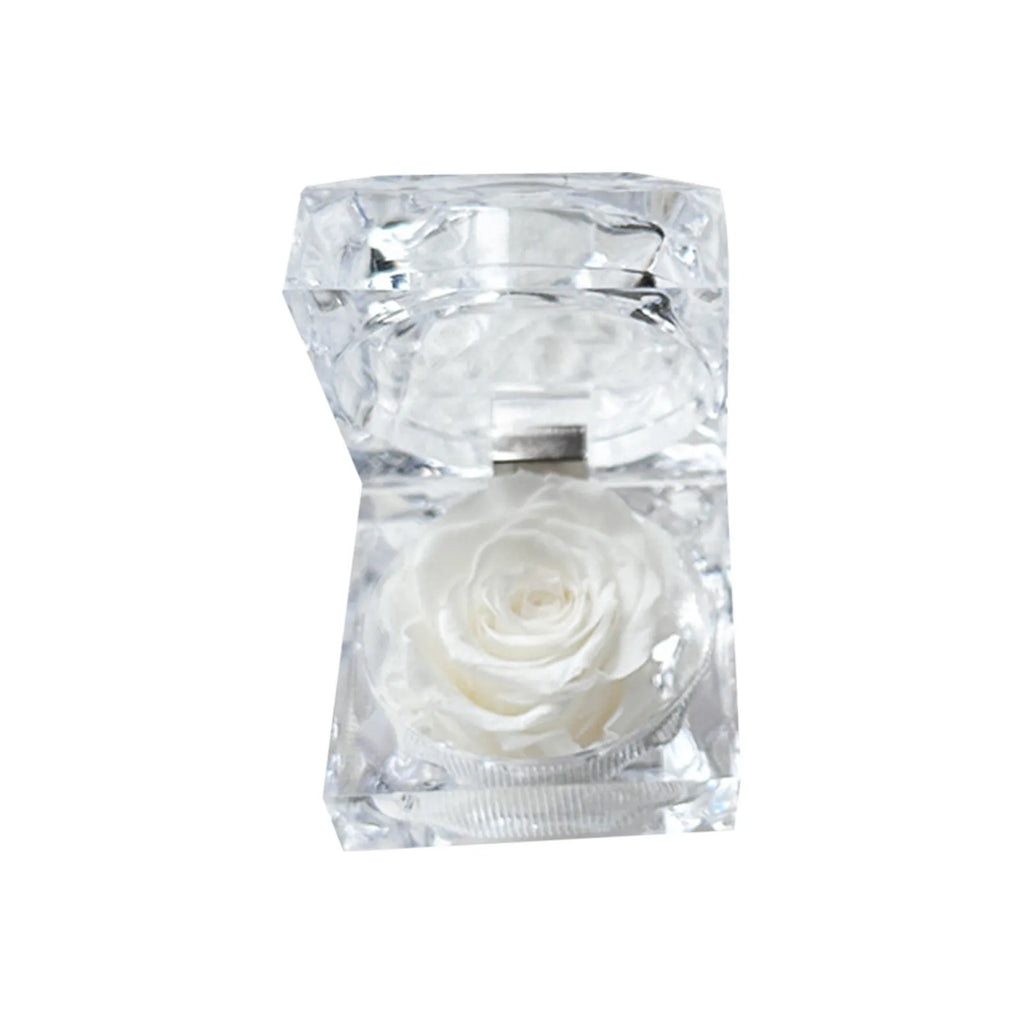 Eternal Preserved Rose Real Flower Valentine'S Birthday Anniversary Mother'S Day Acrylic Gift Box New Artificial Decorations