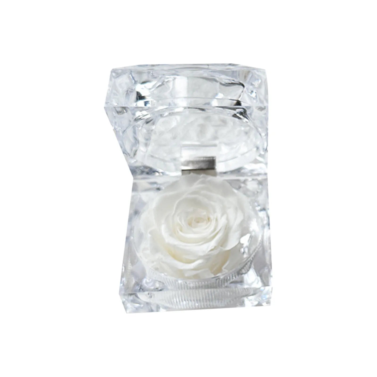 Eternal Preserved Rose Real Flower Valentine'S Birthday Anniversary Mother'S Day Acrylic Gift Box New Artificial Decorations