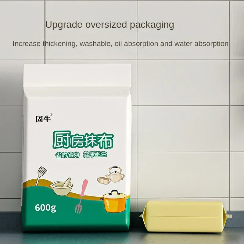 Kitchen Disposable Wipes Hanging Kitchen Wipes Reusable Non-woven Cleaning Cloth Household Dishcloths Paper Towels Cleaning Pads