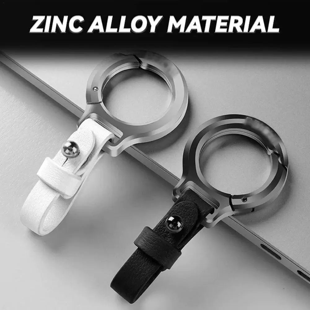New Leather Keychains Waist Belt Buckle Carabiner Car Pendant Key Chains Rings For Men Women Keyring Jewelry