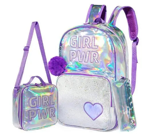 Kids schoolbag 16 Inch School bag set 3 pcs Lunch Bag Pen Bag for girls School Backpack for girls Preschool Girl's Backpack Set