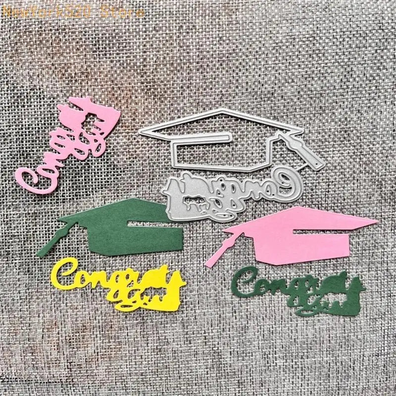 Graduation Metal Cutting Dies DIY Scrapbooking Decorative Embossing Paper Cards N84C
