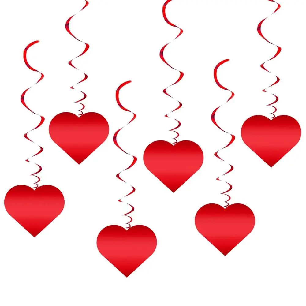 Romantic Valentine's Day Love Pulling Decorations DIY Love Flower Hanging Curtain Party Supplies Wedding