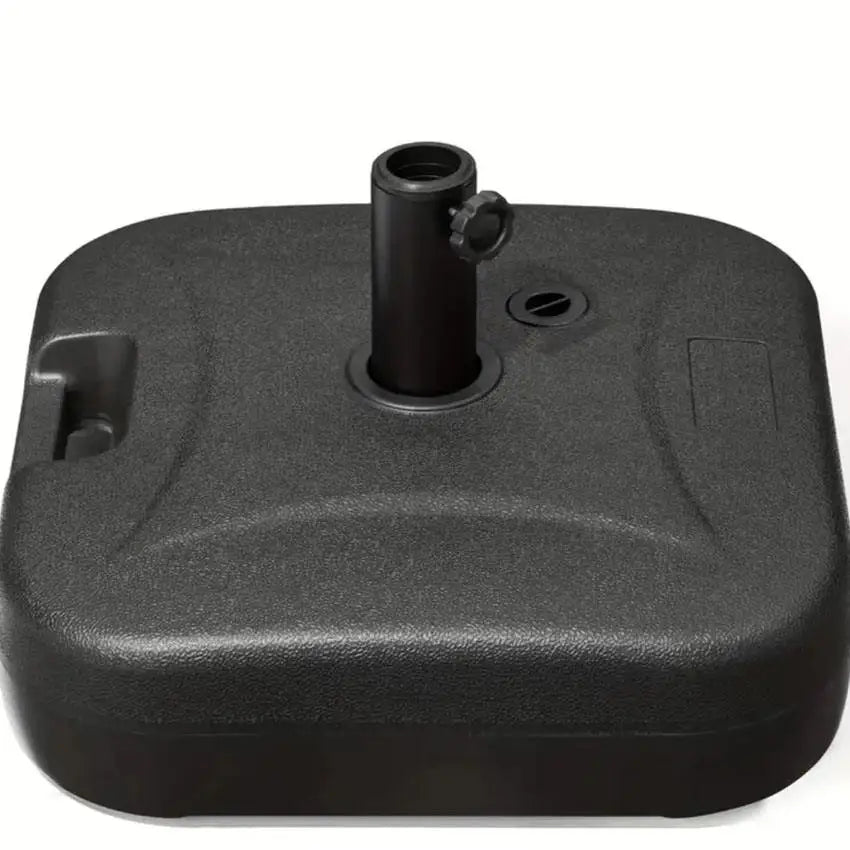 Patio Umbrella Heavy-Duty Base Can Be Filled with Water and Sand Outdoor Umbrella Base Plastic 50 Pounds Weight Heavy Embedded