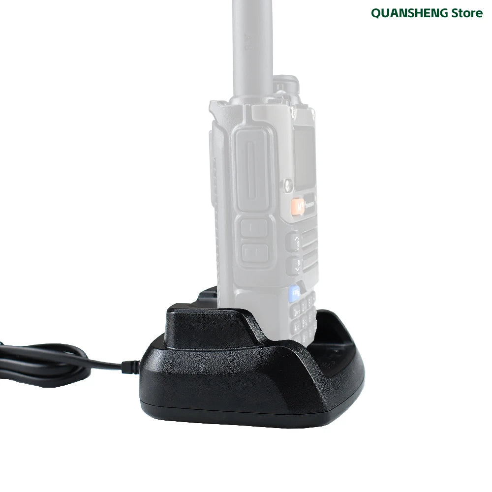 Quansheng Charger Base Original Walkie Talkie Power Adapter UV K5 8 K6 5R Plus C51 BPK5 Battery Desktop Charger Dock Replacement