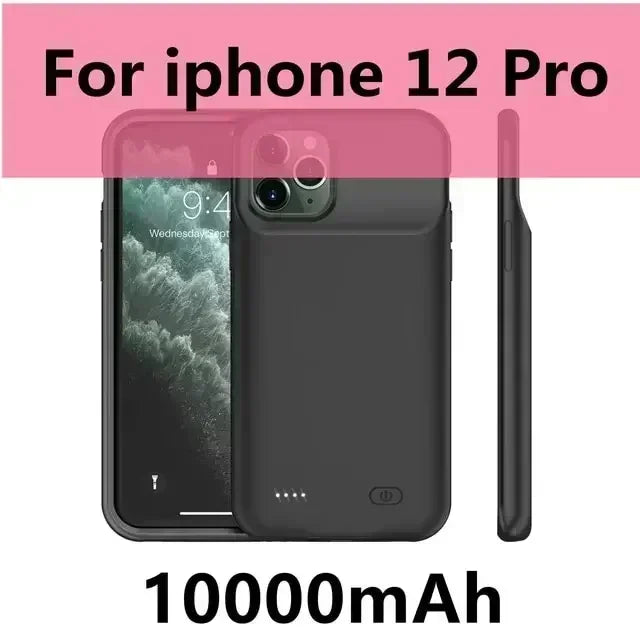 10000mAh Battery Case for Iphone 12 11 13 15 Pro Max Mini Power Bank Charger Cover for IPhone X S Max XR 7 8 6S Plus SE2020 Case