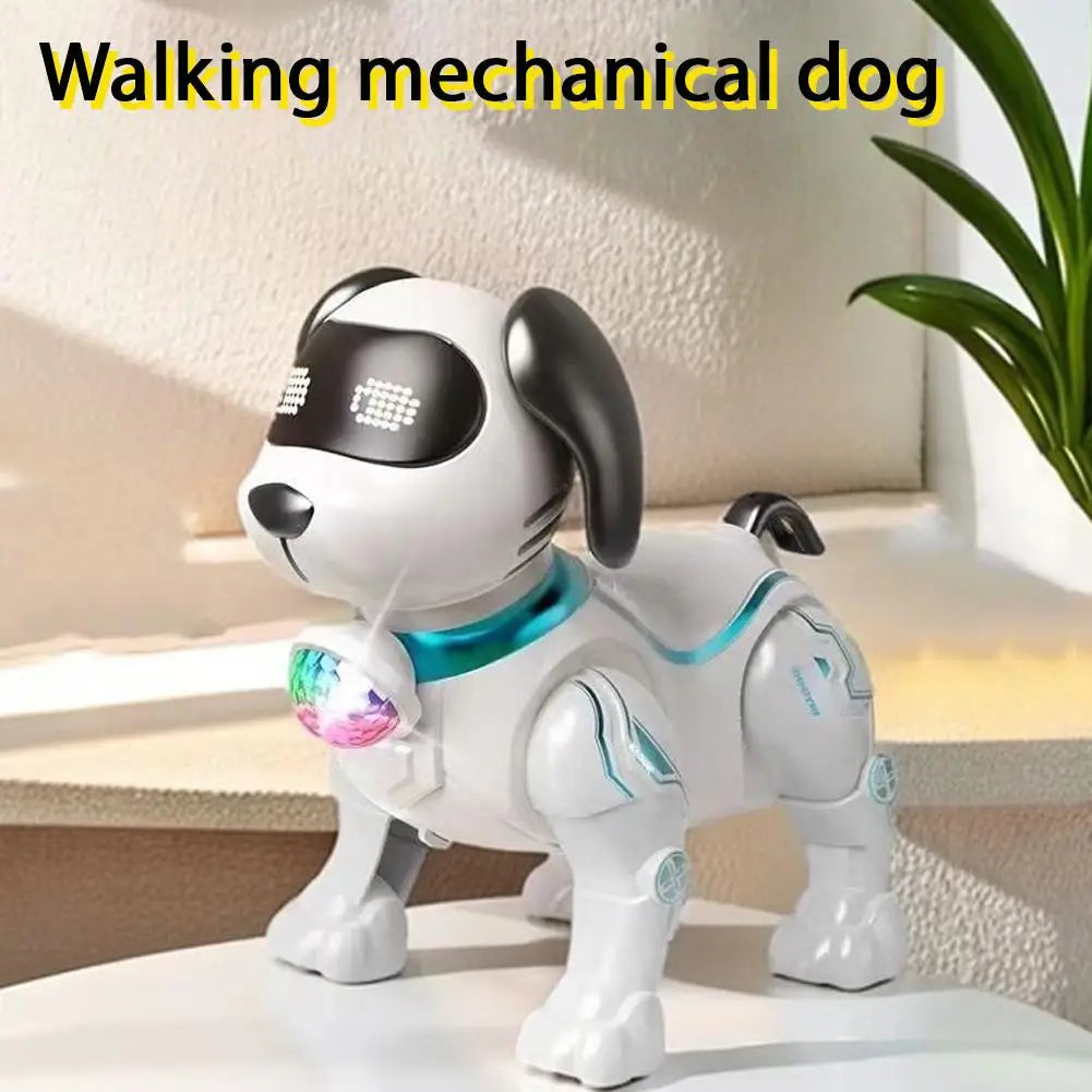 Plastic Electronic Robot Dog with Light Programmable Smart Electronic Stunt Pet Interactive Touch Walking Dancing Robot Dog