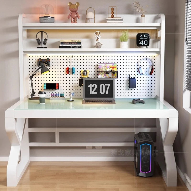 Shelves Modern Office Desk Storage Aesthetic Writing Standing Office Desk Gaming Bedroom Bureaux De Chambre Home Furniture