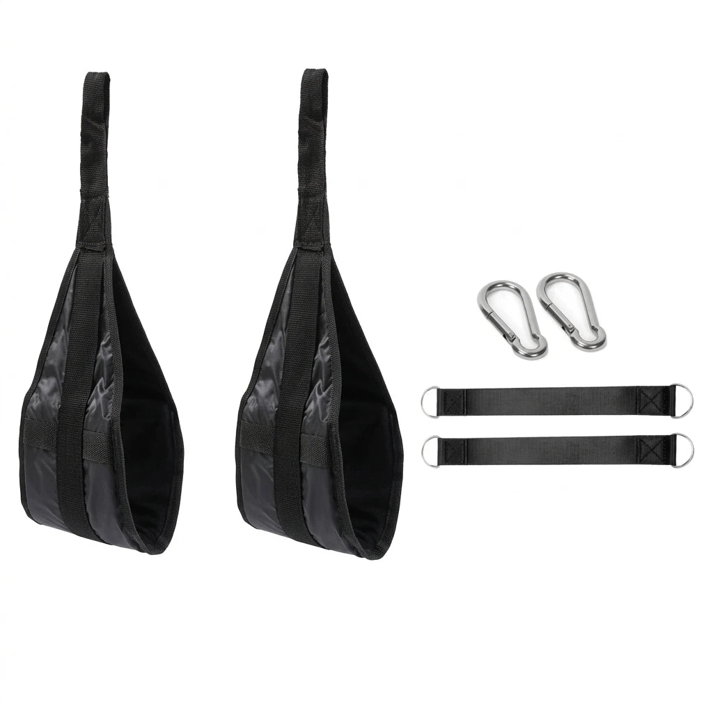 Ab Straps Heavy-Duty Home Gym Training for Fitness Enthusiasts Tear Resistant Hanging Leg Raise Core Workout Equipment