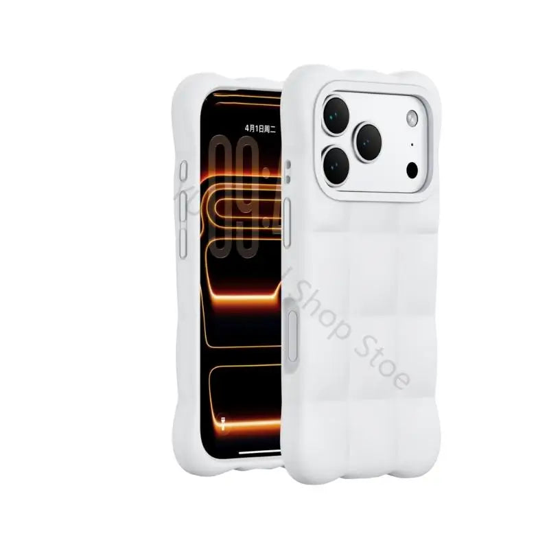 96BA Rounded Square Phone Cover With Covered Controls And Inner Layer for Phone 17