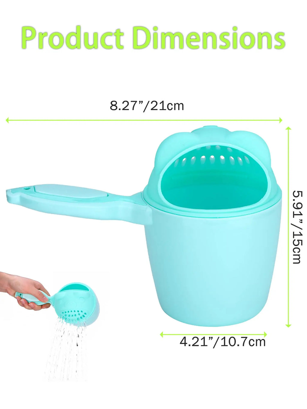 Bath Head Wash for Baby Shampoo Cup Baby Bath and Toddler Bath Toys Rinse Cup Eye Protection