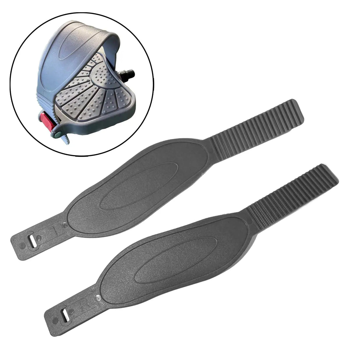 Exercise Bike Pedal Straps Adjustable Fitness Toe Clips Replacement Cycle Accessories for Home Gym