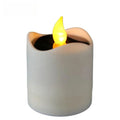 Solar Energy LED Light Candle Lamp Waterproof Nightlight for Home Decoration Yellow Flameless Fake Electronic Candle