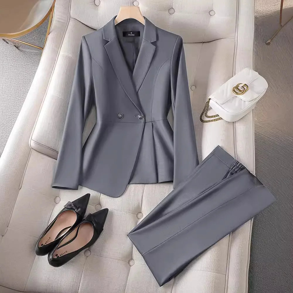 Plus Size Ladies Blazer Jacket Women Temperament Design OL Sense Niche Fashion Career Formal Dress Interview Workwear Suits