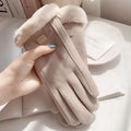 Women's Gloves Warm Windproof Winter Gloves For Women Cold Resistant Touch Screen Gloves Finger gloves Christmas Accessories