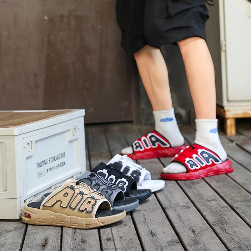 Men's Slippers Beach and Indoor New Brand Anti-Slip Ultra-Soft Lightweight Quick-Drying Fashionable Large Size Sandals