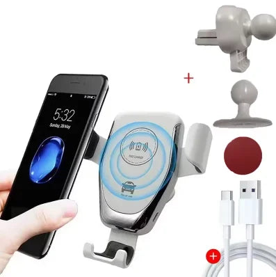 Car Air Outlet Wireless Charger - Gravity Induction Fast Charging Stand