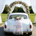 Custom Wedding Car Flowers Wedding Car Decoration Bridal Shower Personalized Car Couple Garland Wedding Custom Bows And Ribbons