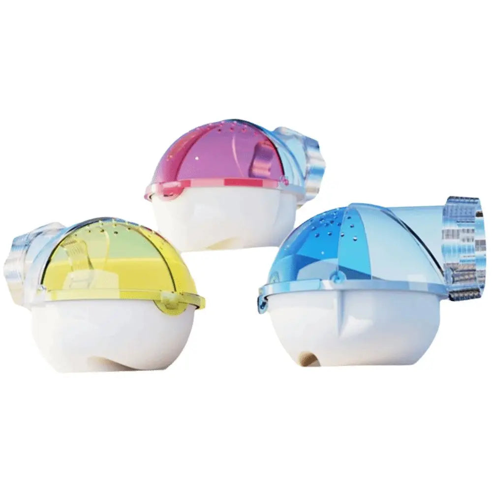 Cute External Hamster Bathroom Toy Toilet DIY Hamster Bathtub Pet Accessories Acrylic Hamster Sauna Room Hamster Care
